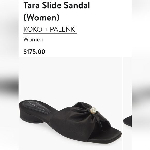 koko & palenki Shoes - New Black Tara Slide Sandal By Koko & Palenki for Women's 7.5 & 8